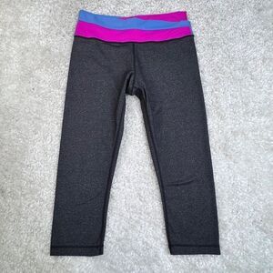 Lululemon Astro Wunder Under Crop Legging Low Rise Heathered Black VINTAGE